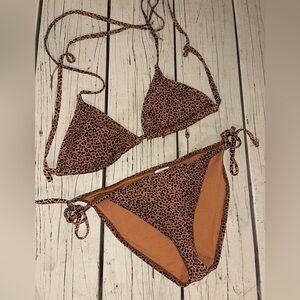 Chic Animal Print Bikini Set